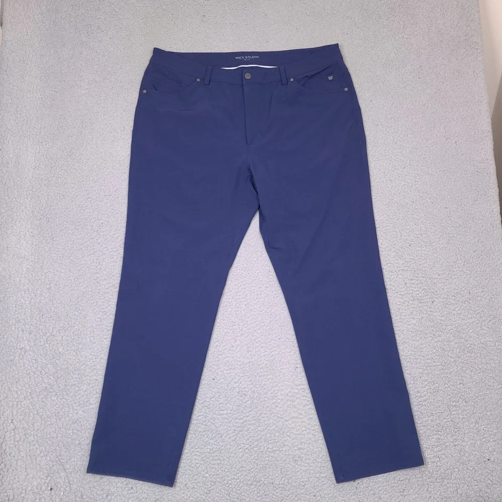 Mack Weldon Radius 5 Pocket Pant Mens ACTUAL 38x30 Tech Chino Golf Preppy Office